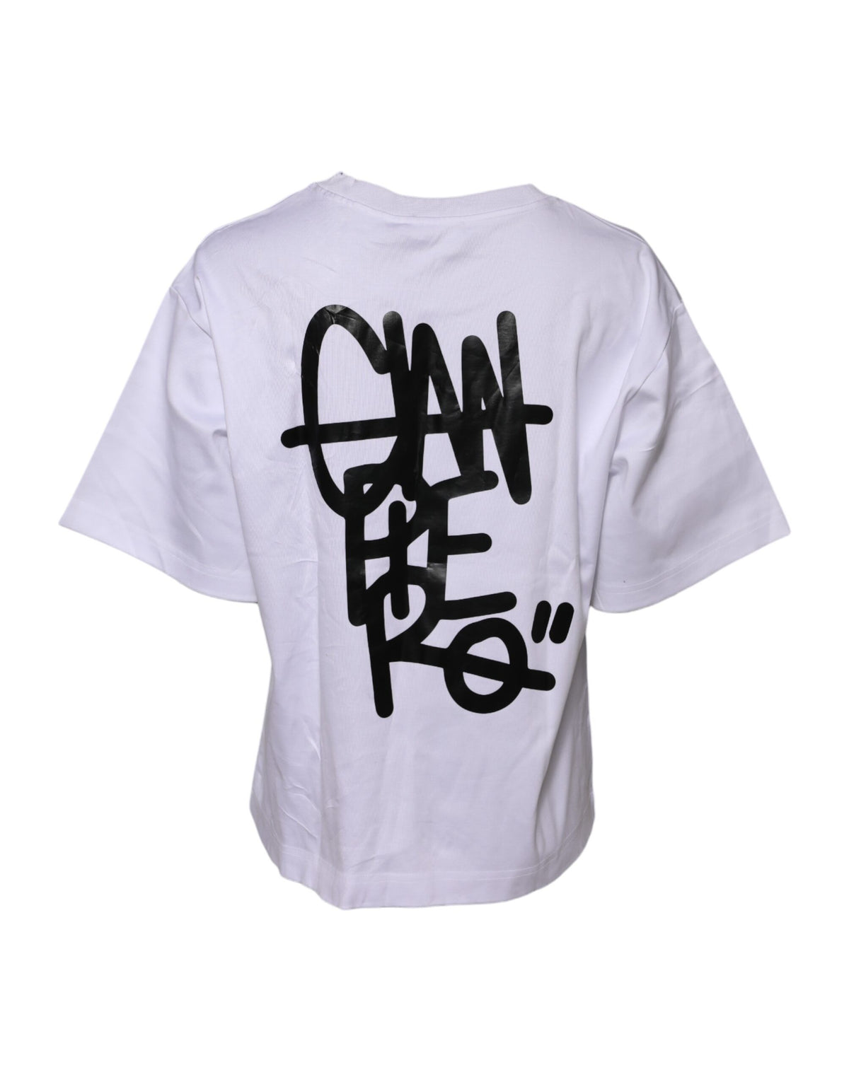 T-shirt Dolce & Gabbana en coton blanc avec imprimé graphique