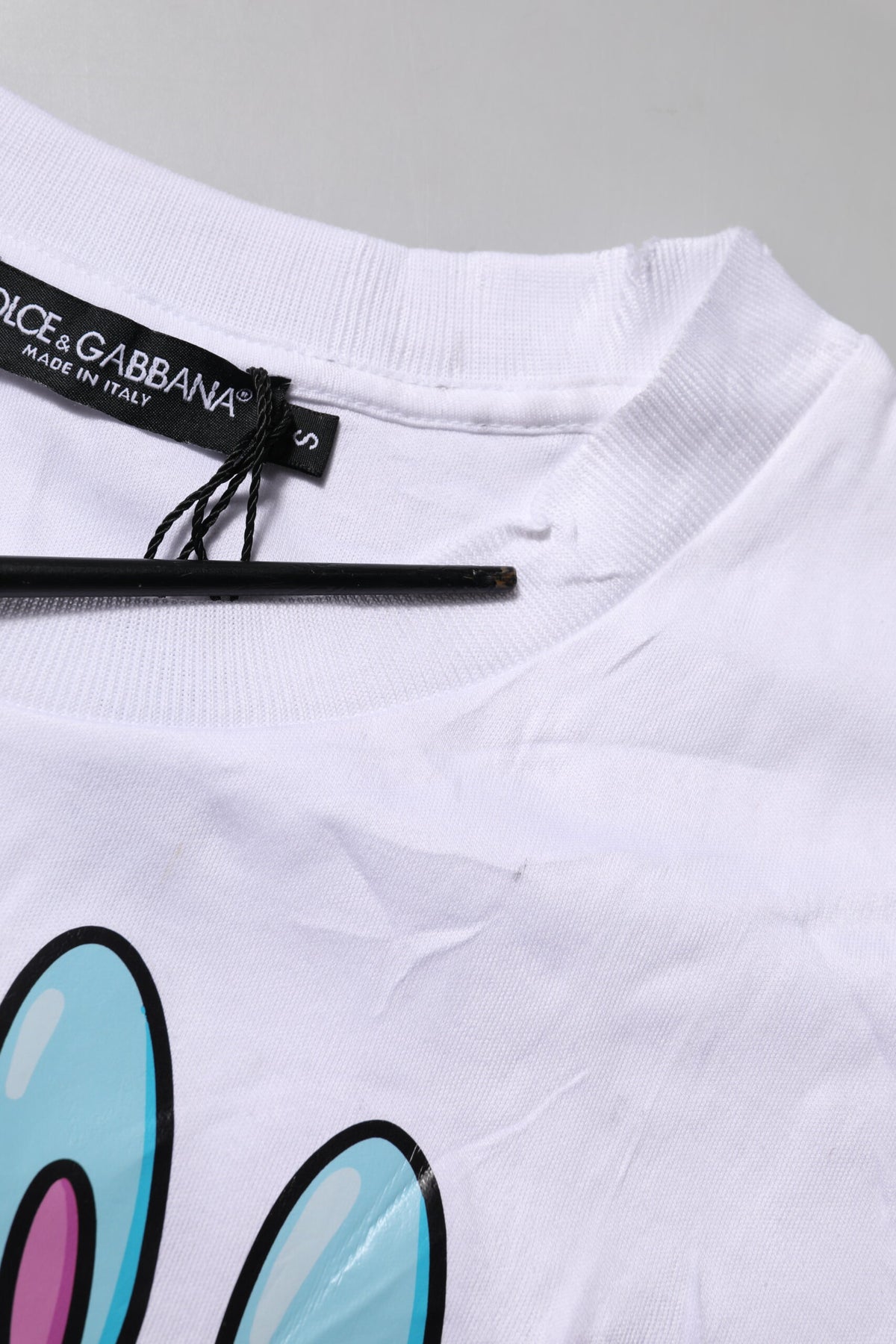 T-shirt Dolce & Gabbana en coton blanc avec imprimé graphique
