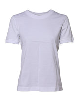 Dolce & Gabbana T-shirt Femme en Coton Blanc à Col Rond