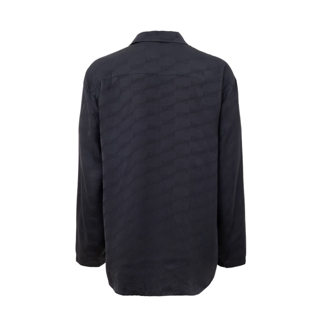Chemise en viscose grise de Balenciaga