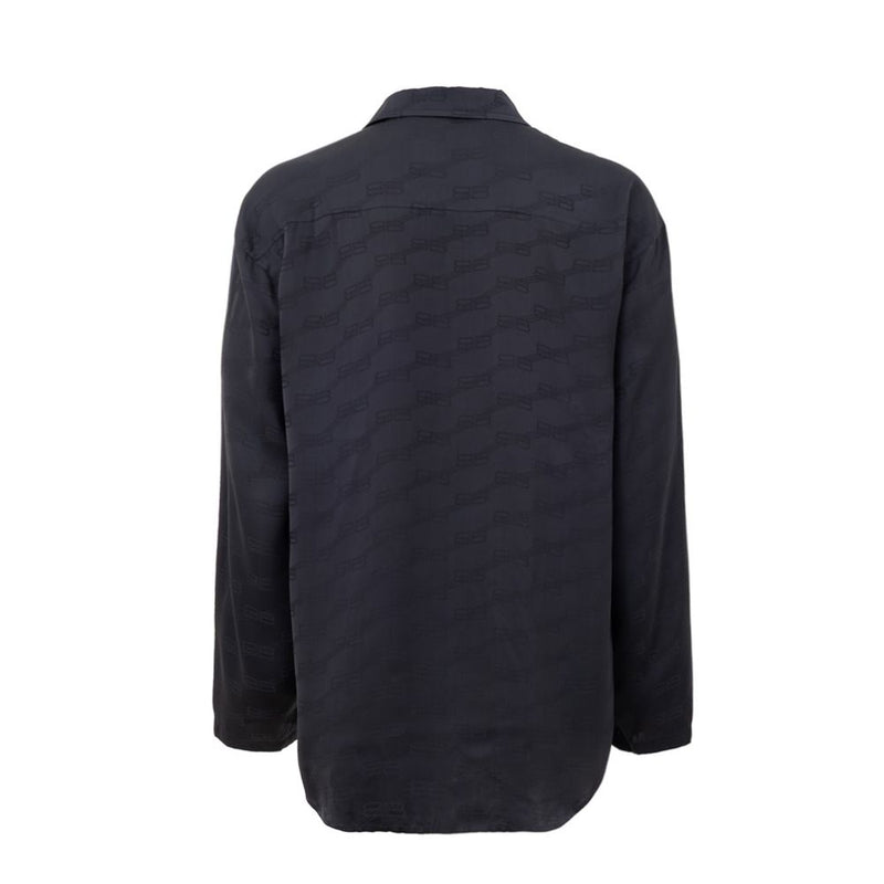 Chemise en viscose grise de Balenciaga