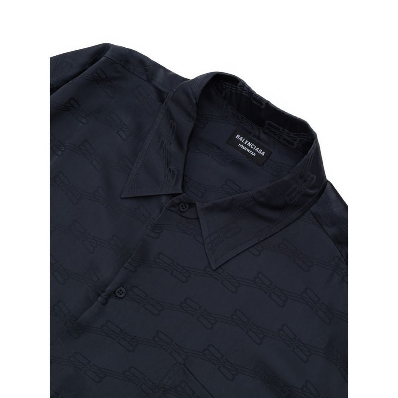Chemise en viscose grise de Balenciaga