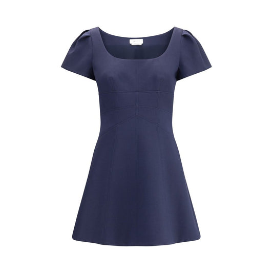 Robe courte Alexander McQueen avec manches courtes bouffantes