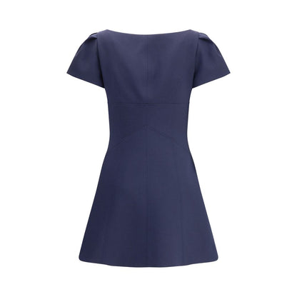 Robe courte Alexander McQueen avec manches courtes bouffantes