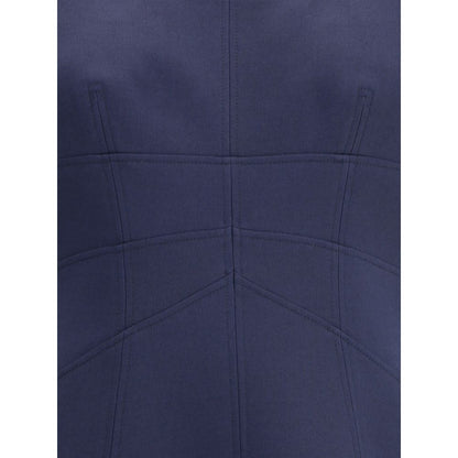 Robe courte Alexander McQueen avec manches courtes bouffantes