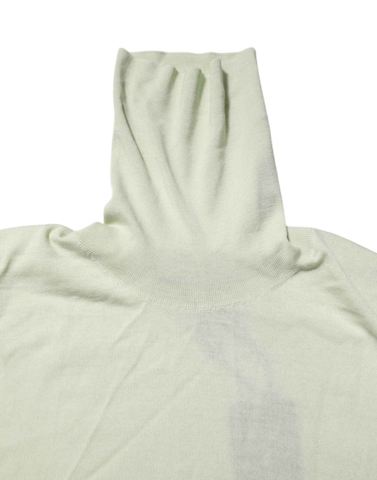 Pull en laine à col montant vert menthe de Dolce &amp; Gabbana