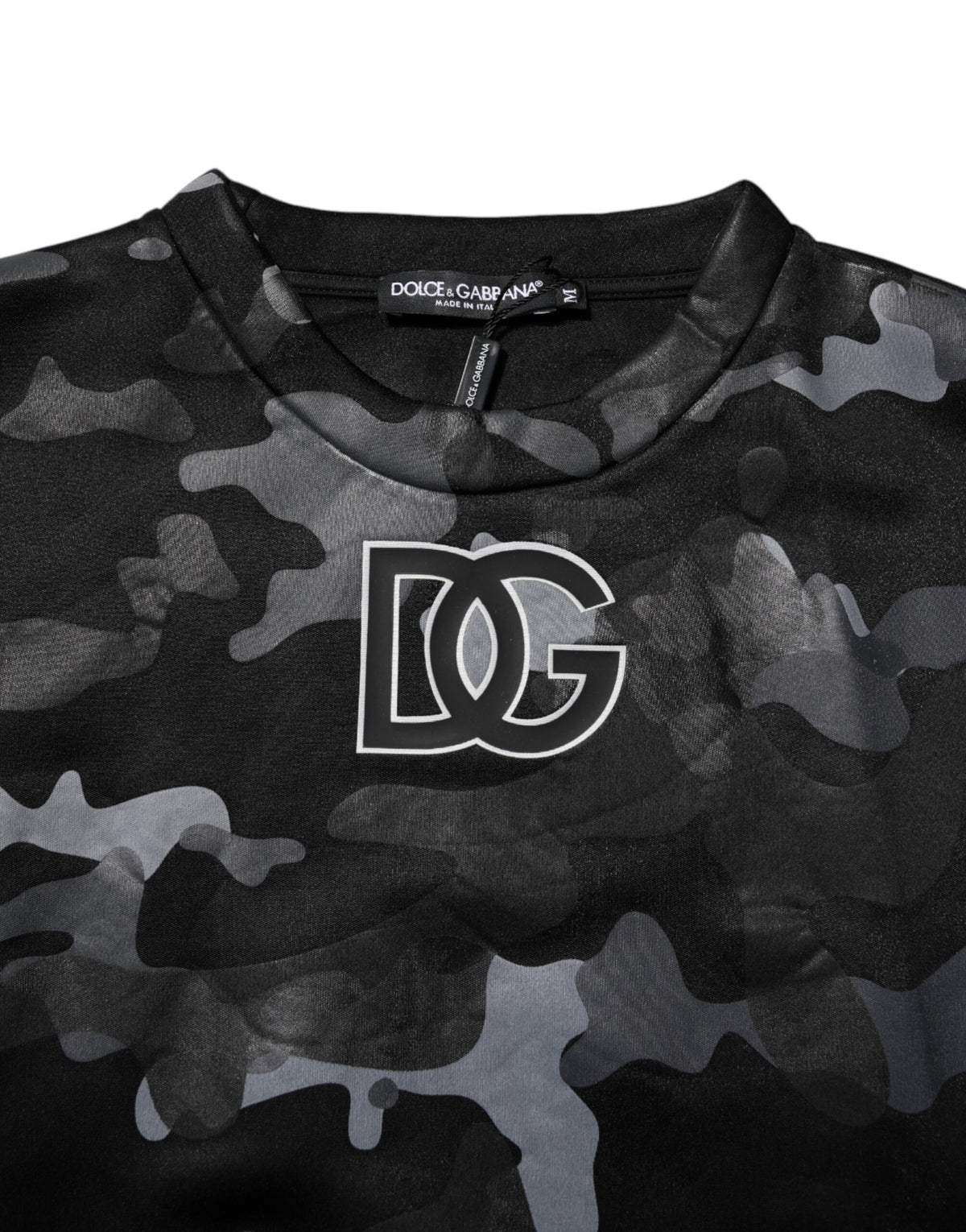 Sweat à capuche noir à motif camouflage Dolce &amp; Gabbana