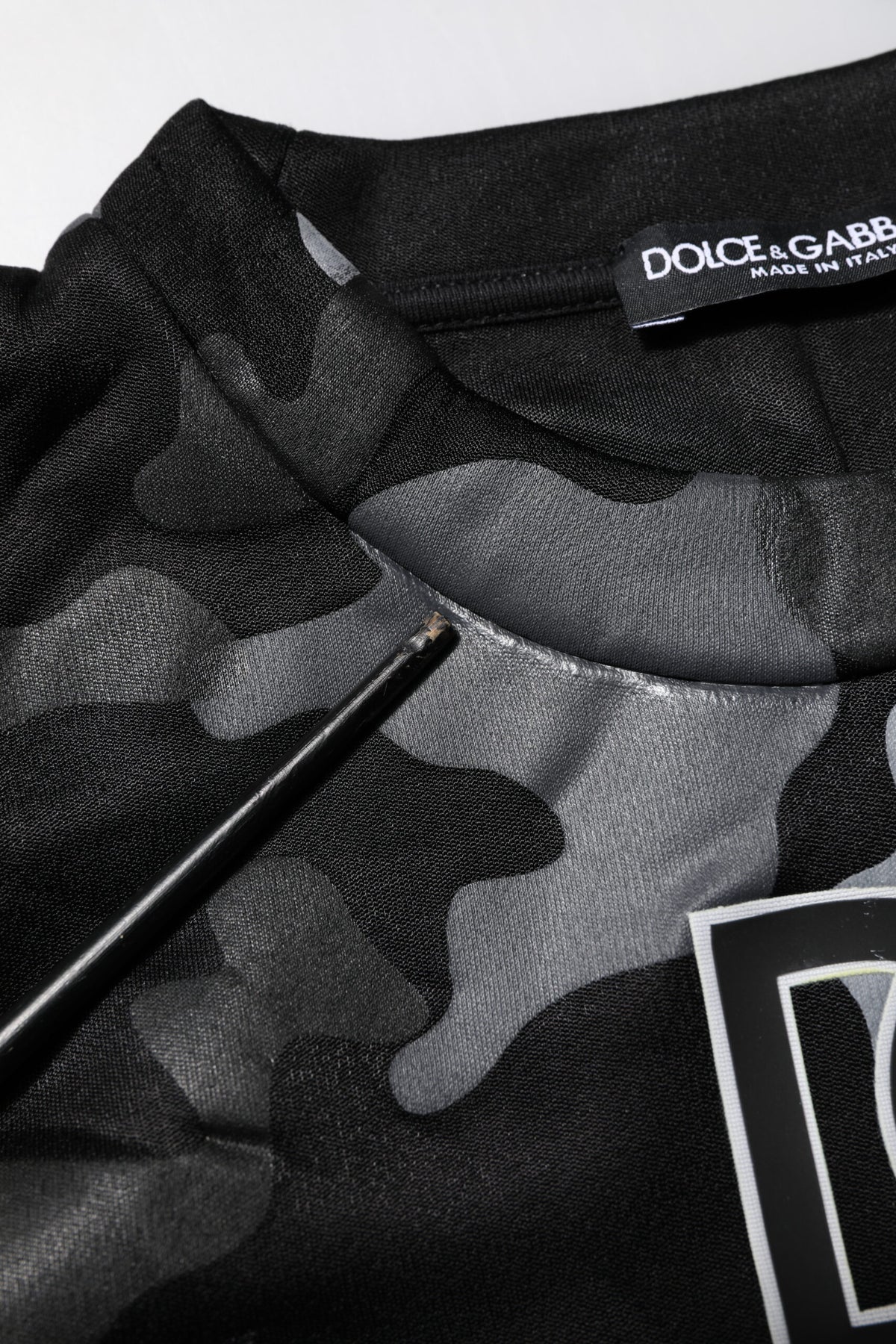 Sweat à capuche noir à motif camouflage Dolce &amp; Gabbana