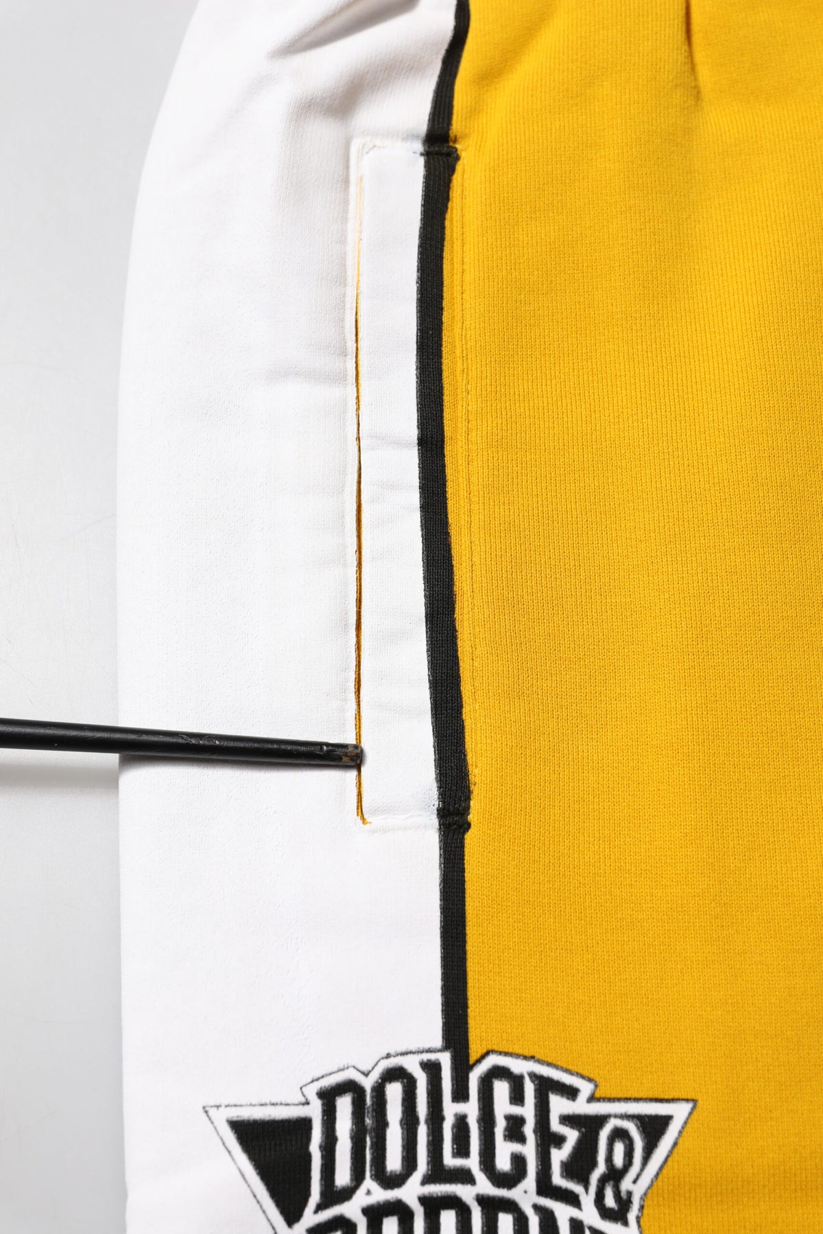 Pantalon de jogging en coton jaune Dolce &amp; Gabbana