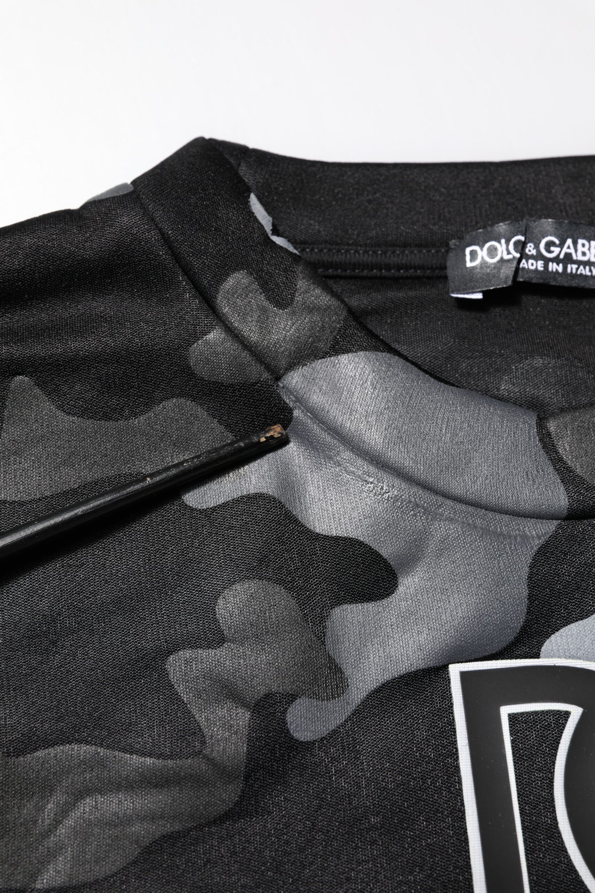 Sweat à capuche noir à motif camouflage Dolce &amp; Gabbana