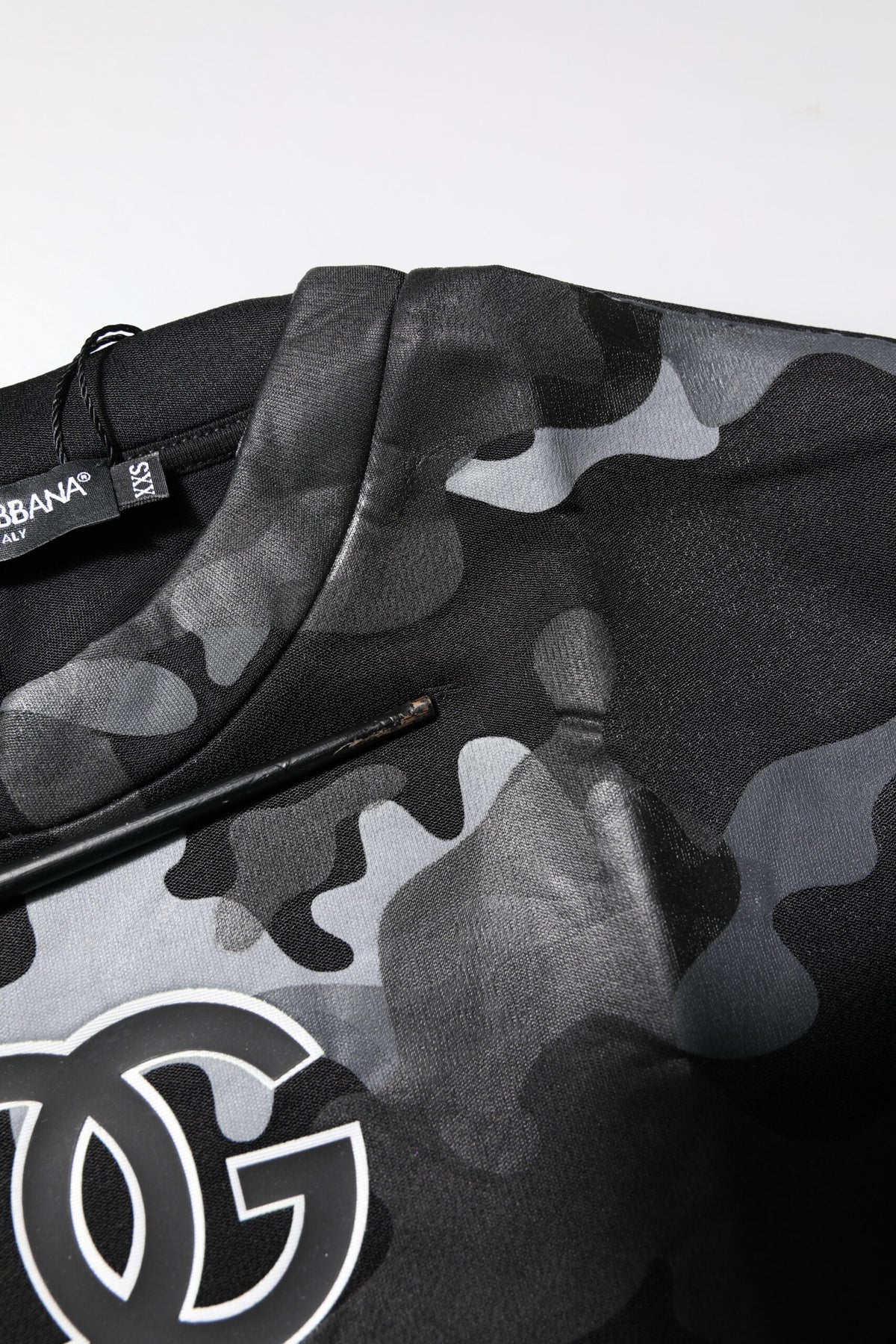 Sweat à capuche noir à motif camouflage Dolce &amp; Gabbana
