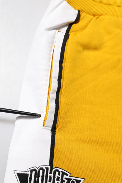 Dolce & Gabbana Yellow Cotton Sweatpant Jogger Trouser Pants