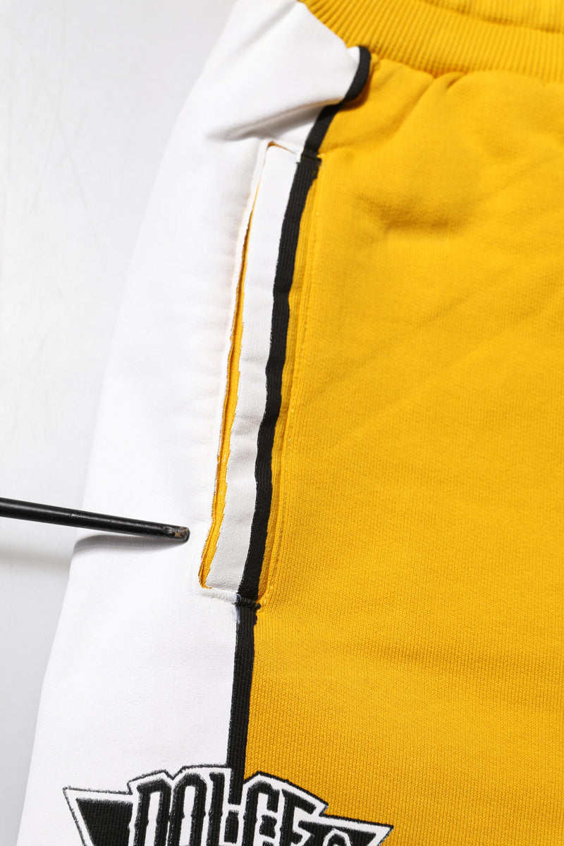 Pantalon de jogging en coton jaune Dolce &amp; Gabbana