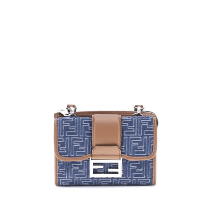Fendi Baguette denim schoudertas