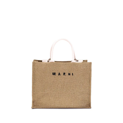 Marni Tote Bag met raffia-effect