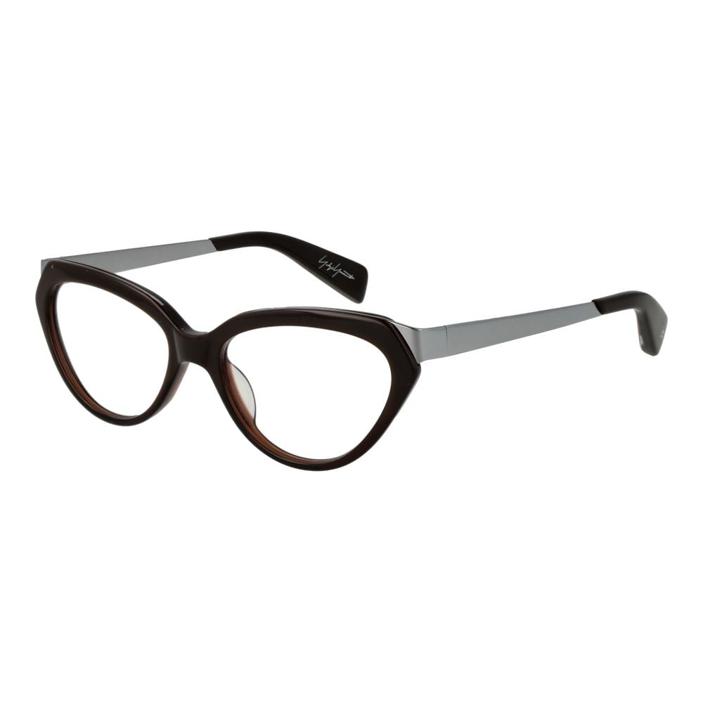 Yohji Yamamoto Brown Unisex Cat Eye Glasses Frame