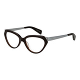 Yohji Yamamoto Brown Unisex Cat Eye Glasses Frame