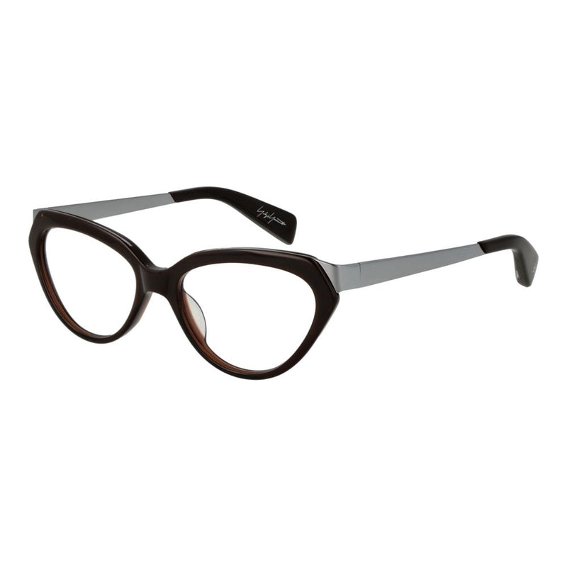 Yohji Yamamoto Brown Unisex Cat Eye Glasses Frame