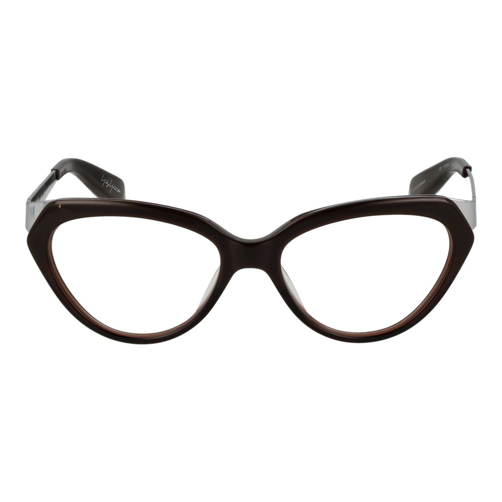 Yohji Yamamoto Brown Unisex Cat Eye Glasses Frame