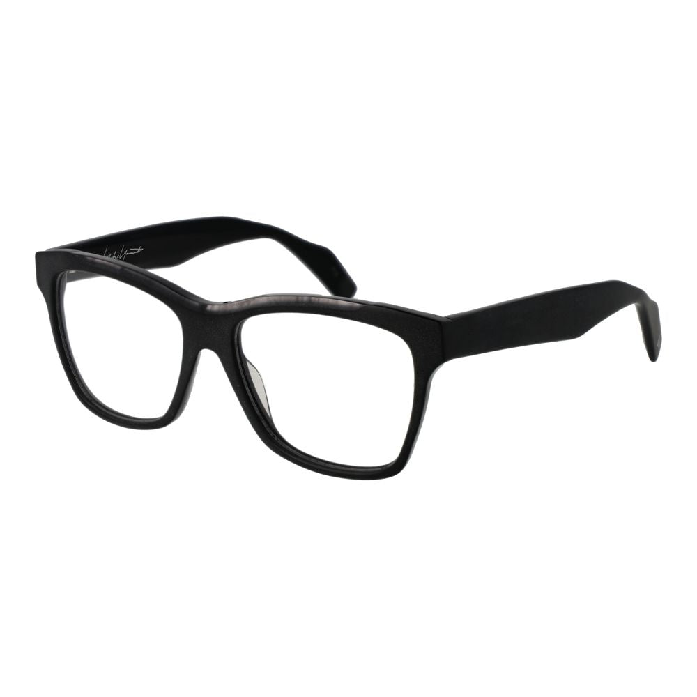 Yohji Yamamoto Black Unisex Glasses Frame - Stylish Acetate Design
