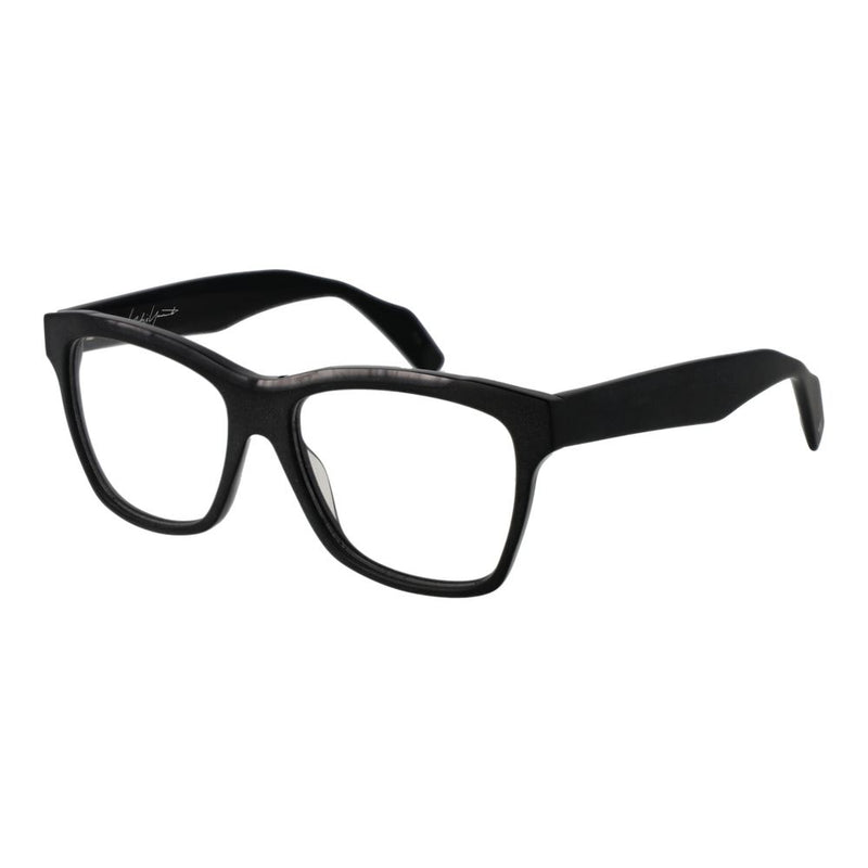 Yohji Yamamoto Black Unisex Glasses Frame - Stylish Acetate Design