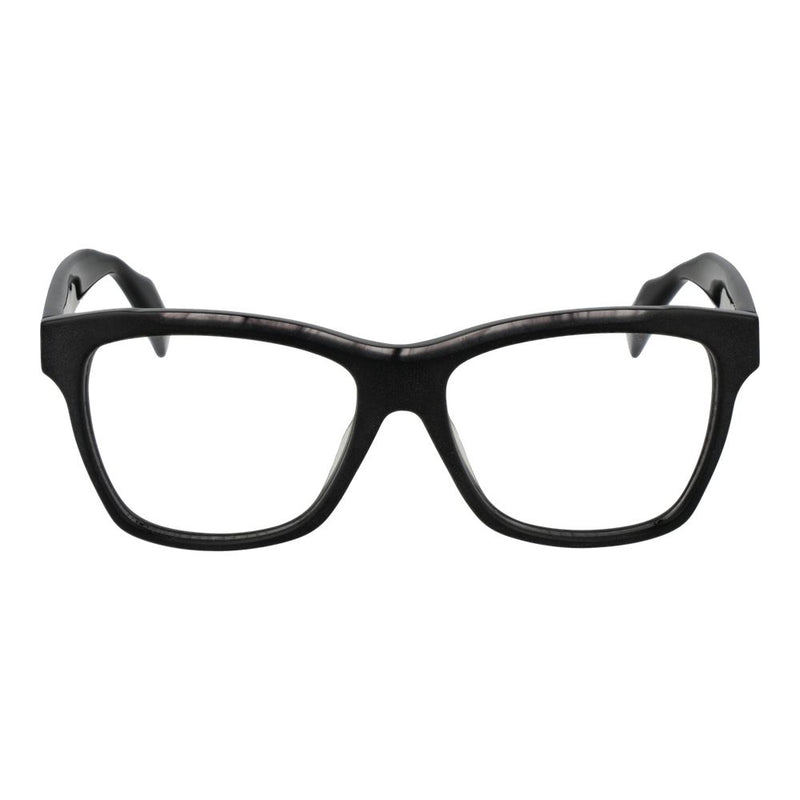 Yohji Yamamoto Black Unisex Glasses Frame - Stylish Acetate Design