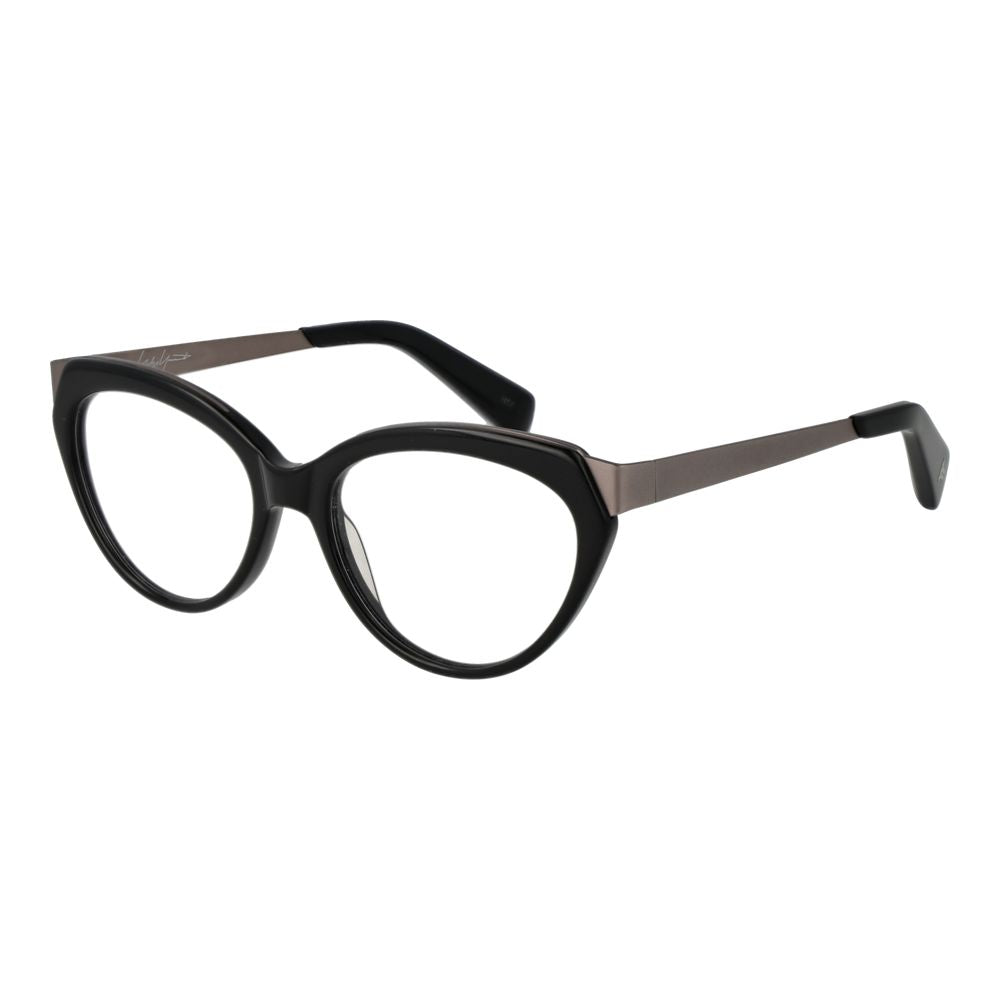 Yohji Yamamoto Gray Unisex Glasses Frame - Elegant Cat-Eye Style