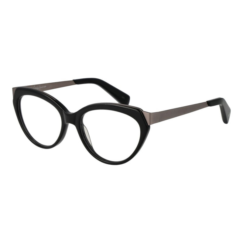 Yohji Yamamoto Gray Unisex Glasses Frame - Elegant Cat-Eye Style