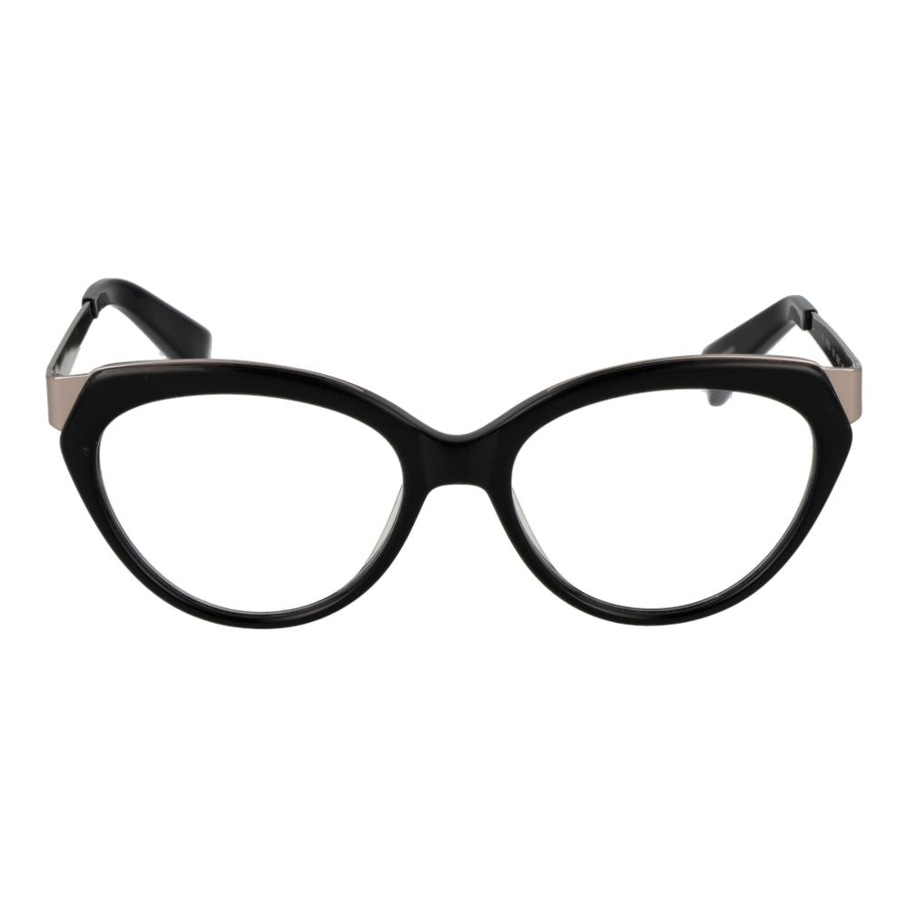 Yohji Yamamoto Black Unisex Cat-Eye Glasses Frame