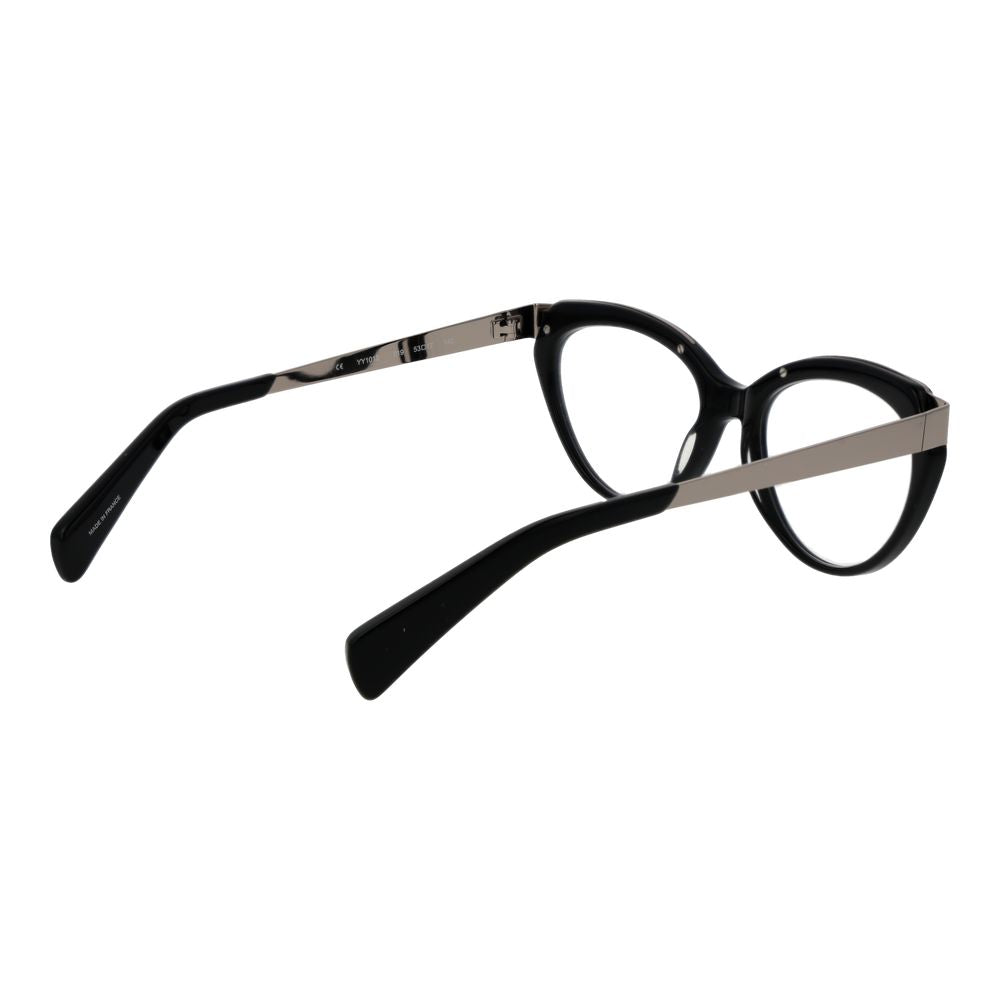 Yohji Yamamoto Black Unisex Cat-Eye Glasses Frame