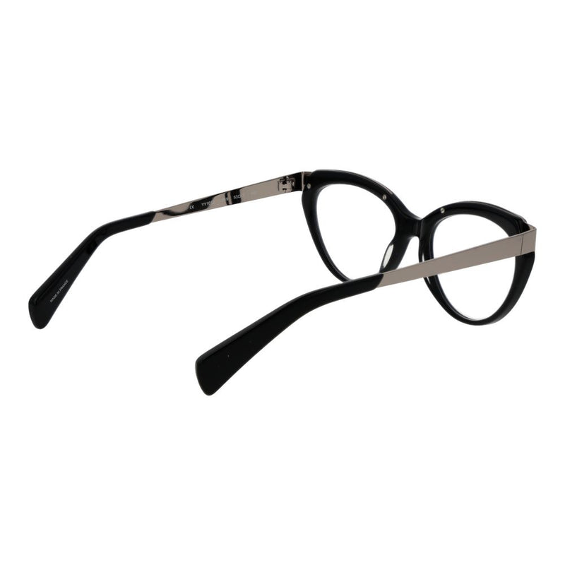 Yohji Yamamoto Black Unisex Cat-Eye Glasses Frame