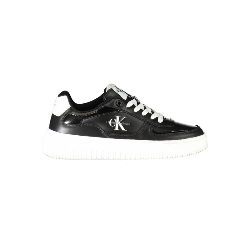 Calvin Klein Black Polyester Sneaker - All-Day Comfort and Style