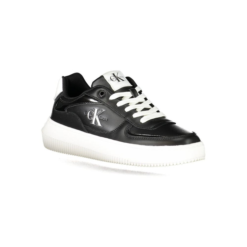 Calvin Klein Black Polyester Sneaker - All-Day Comfort and Style