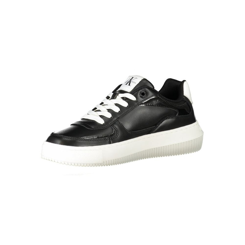 Calvin Klein Black Polyester Sneaker - All-Day Comfort and Style