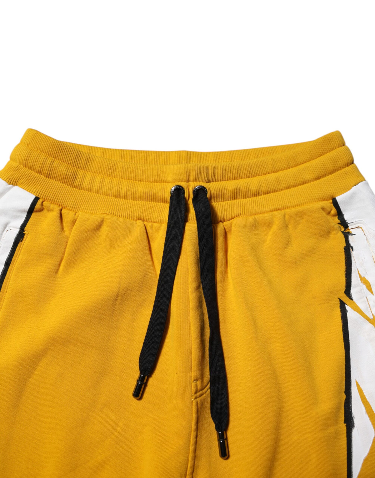 Jogging en coton imprimé jaune de Dolce &amp; Gabbana
