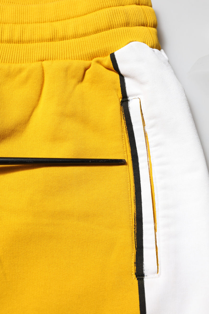 Jogging en coton imprimé jaune de Dolce &amp; Gabbana