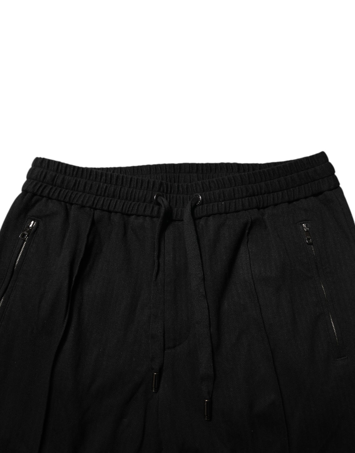 Pantalon de jogging homme Dolce &amp; Gabbana noir en viscose, coupe skinny, logo.