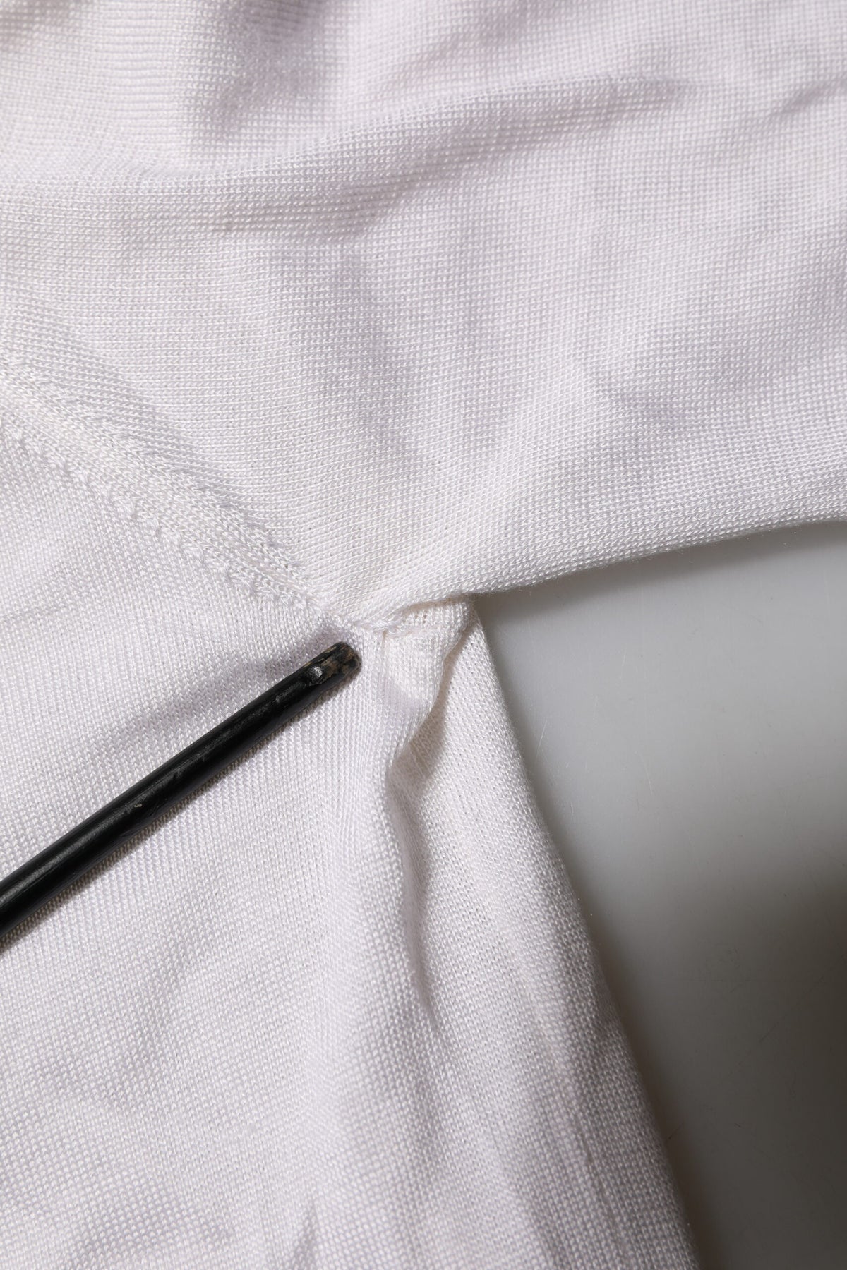 T-shirt homme en soie blanche à manches courtes, col Henley, Dolce &amp; Gabbana