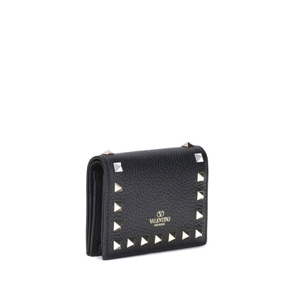 Portefeuille en cuir Rockstud Valentino Garavani
