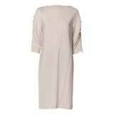 Robe fourreau ivoire en viscose Roberto Cavalli