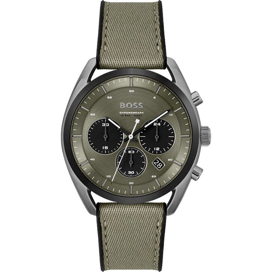 Hugo Boss Groen Stoffen Horloge