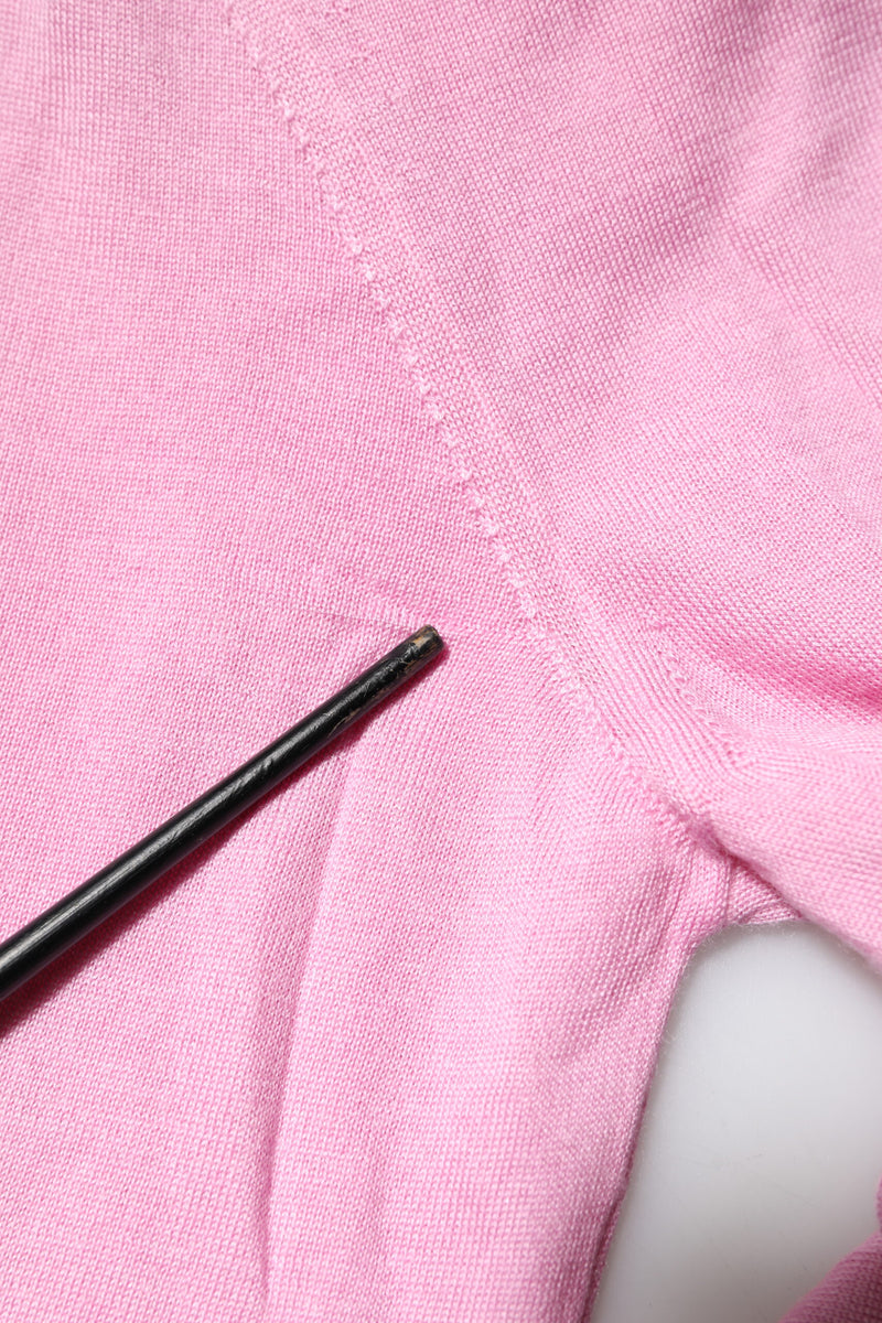 Dolce & Gabbana Cardigan en Cachemire et Soie Rose avec Détails Floraux