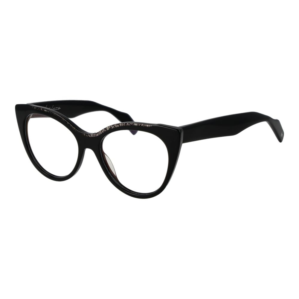 Yohji Yamamoto Lunettes Femme Noires - Style Cat-Eye Élégant