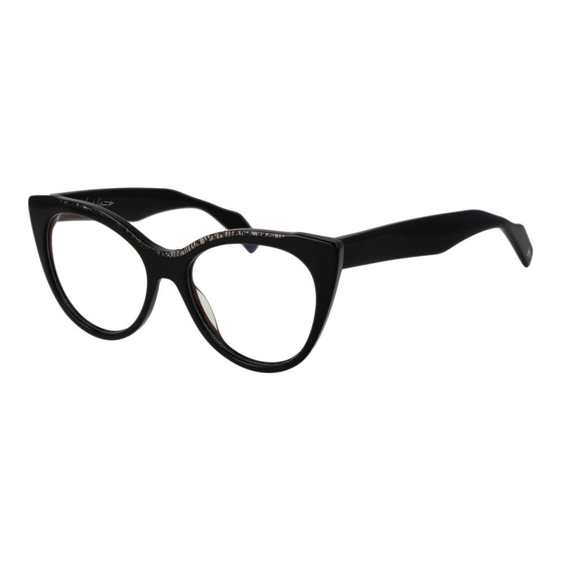 Yohji Yamamoto Black Women Glasses Frame - Chic Cat-Eye Style