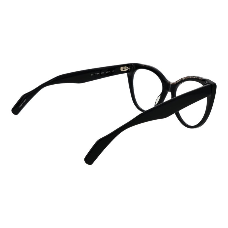 Yohji Yamamoto Black Women Glasses Frame - Chic Cat-Eye Style