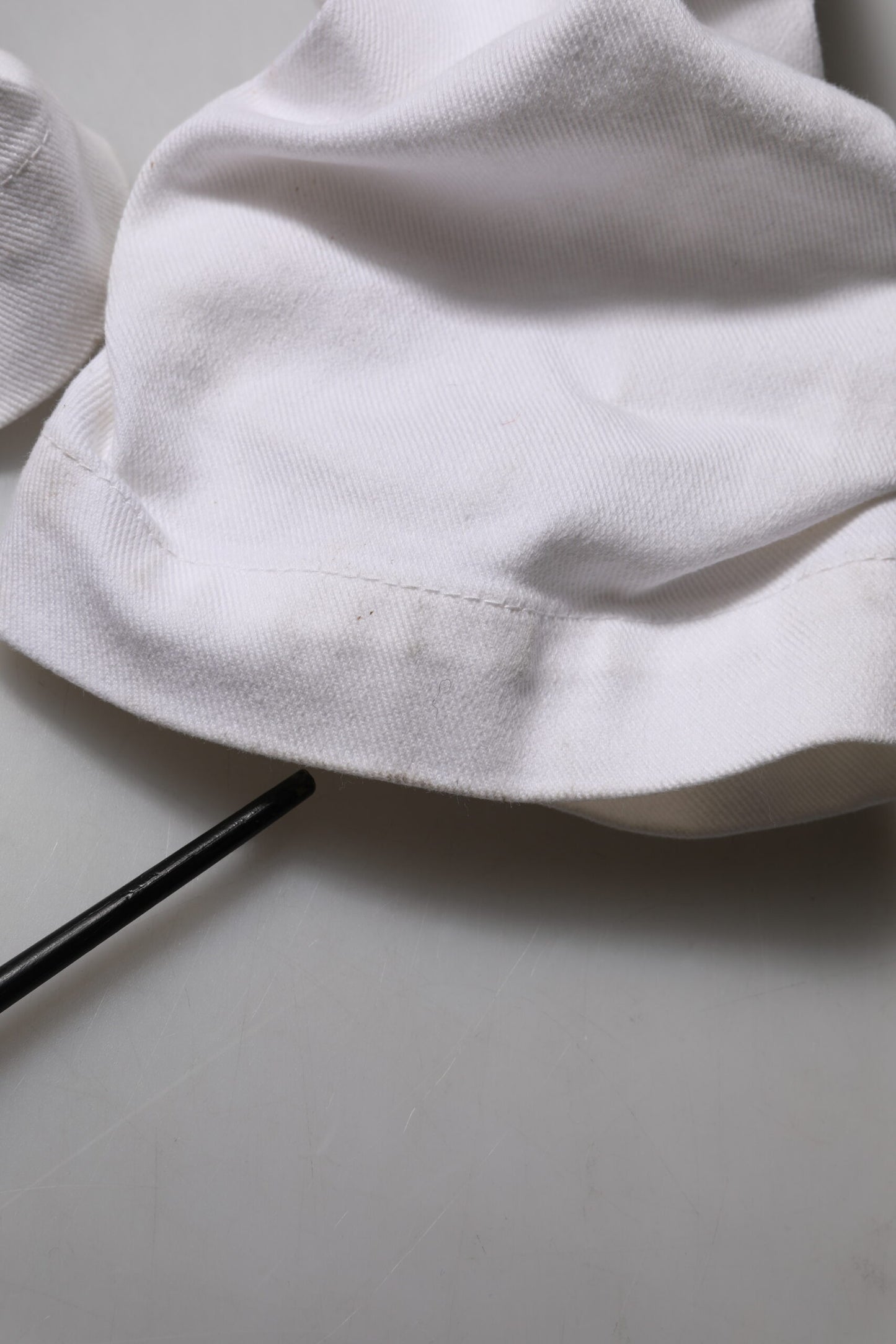 Jean en coton blanc délavé taille haute de Dolce & Gabbana