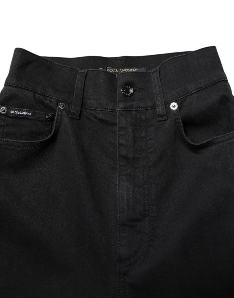 Dolce & Gabbana Black High Waist Skinny Denim Jeans