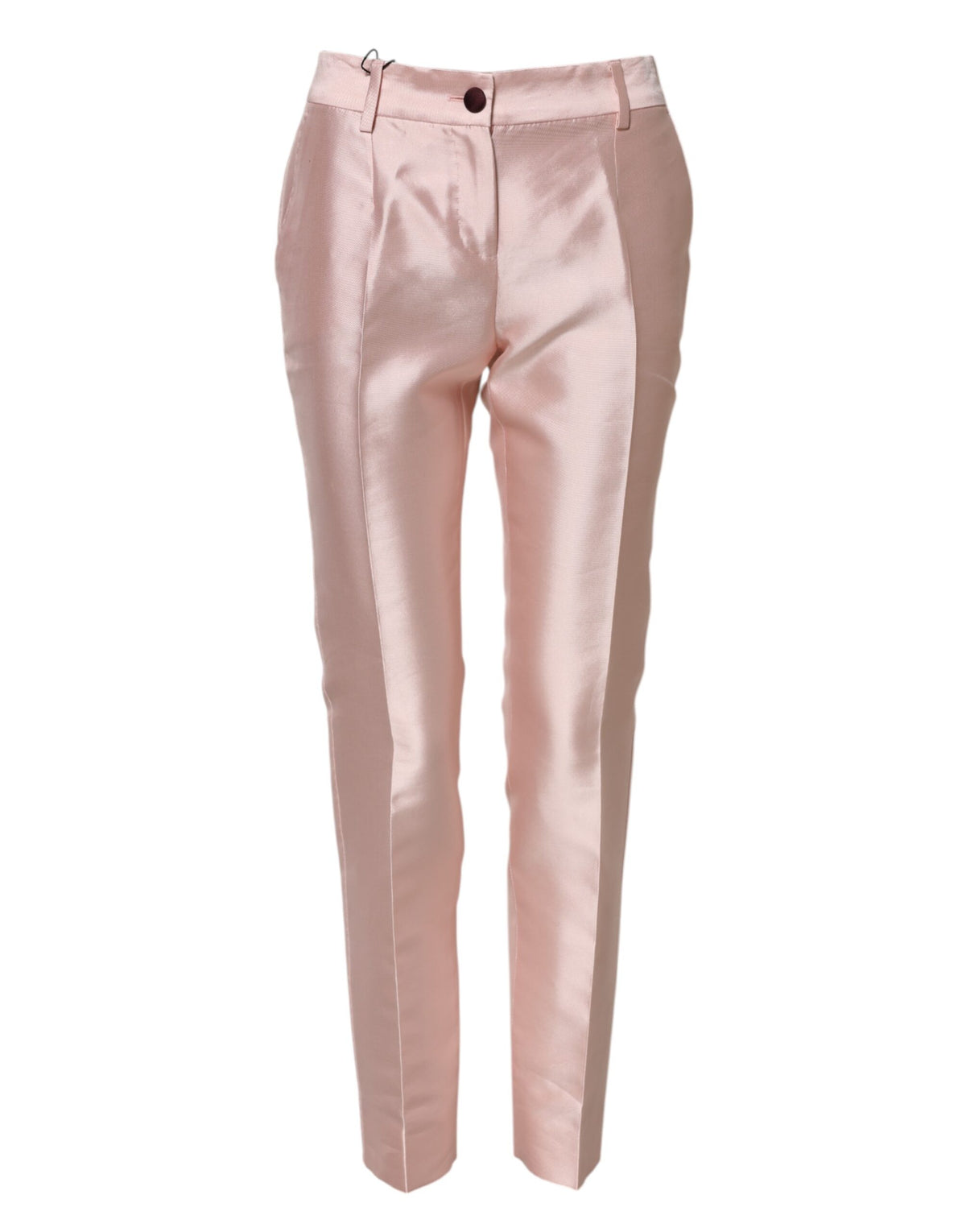 Dolce & Gabbana Pantalons Tapered Hauts en Satin Rose