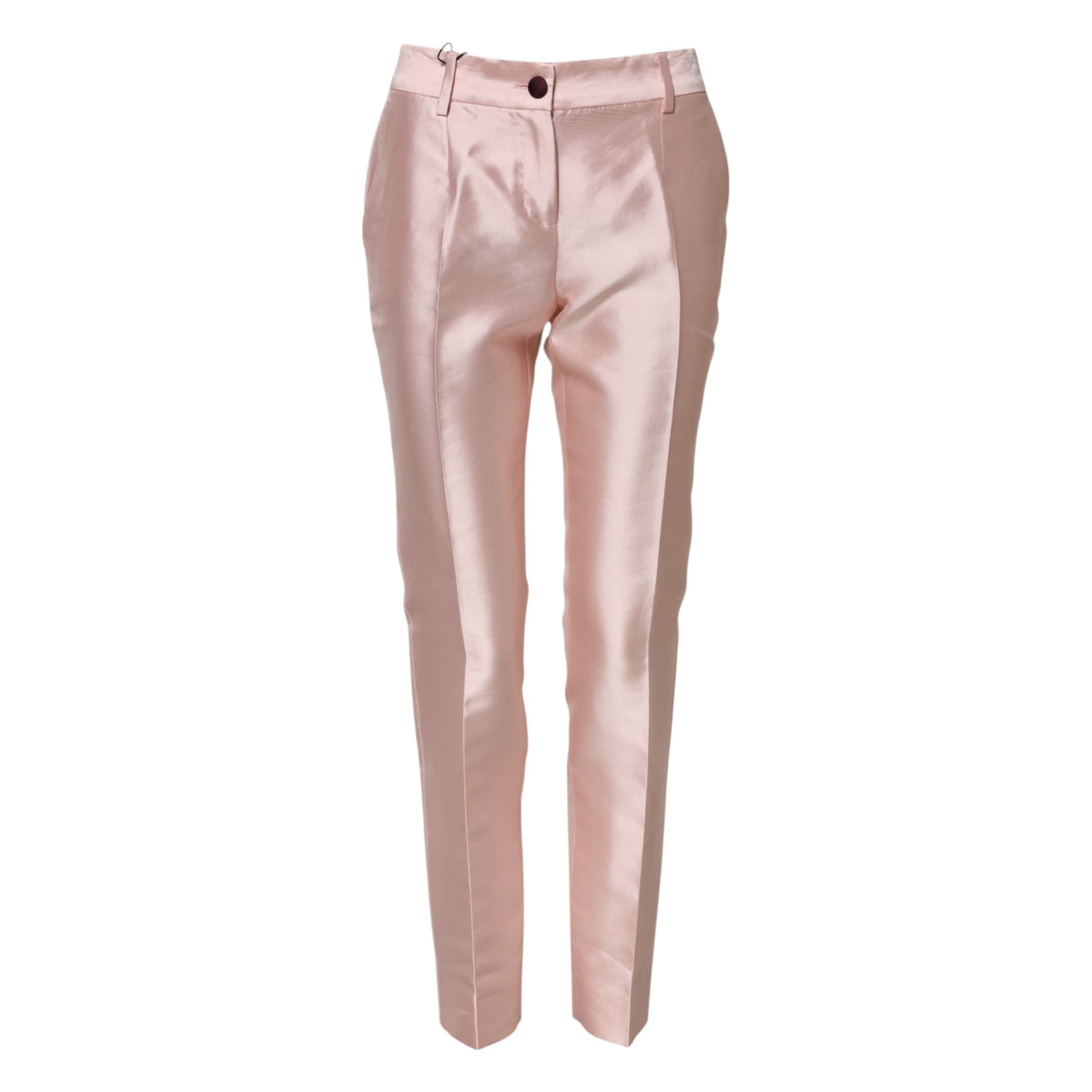 Dolce & Gabbana Pantalons Tapered Hauts en Satin Rose