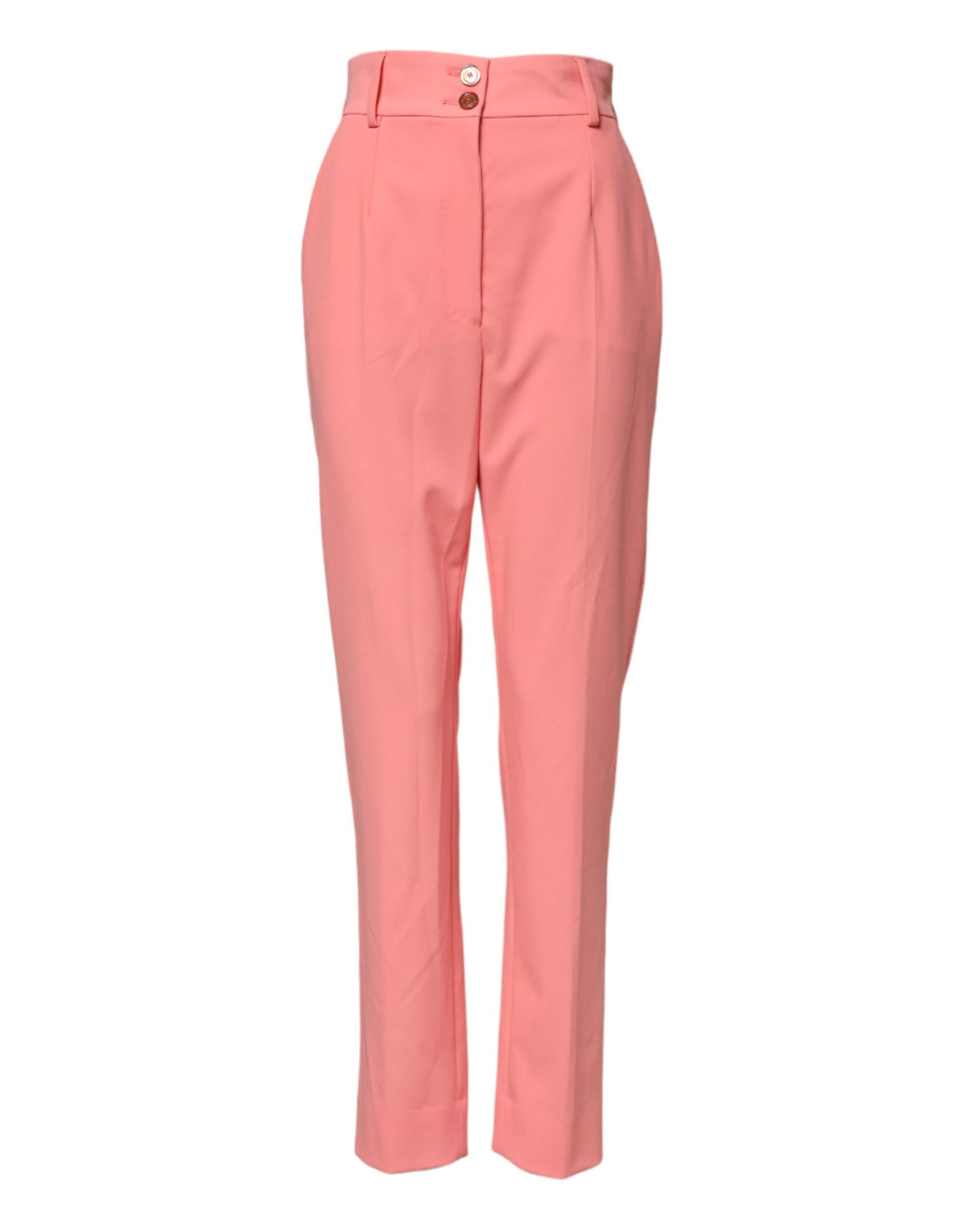 Dolce & Gabbana Pantalon Tapered Taille Haute Rose